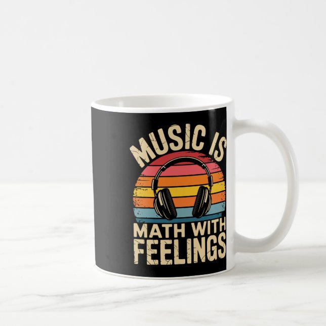 Caneca De Café Música É Matemática Com Sentimentos Professor De M (Direita)