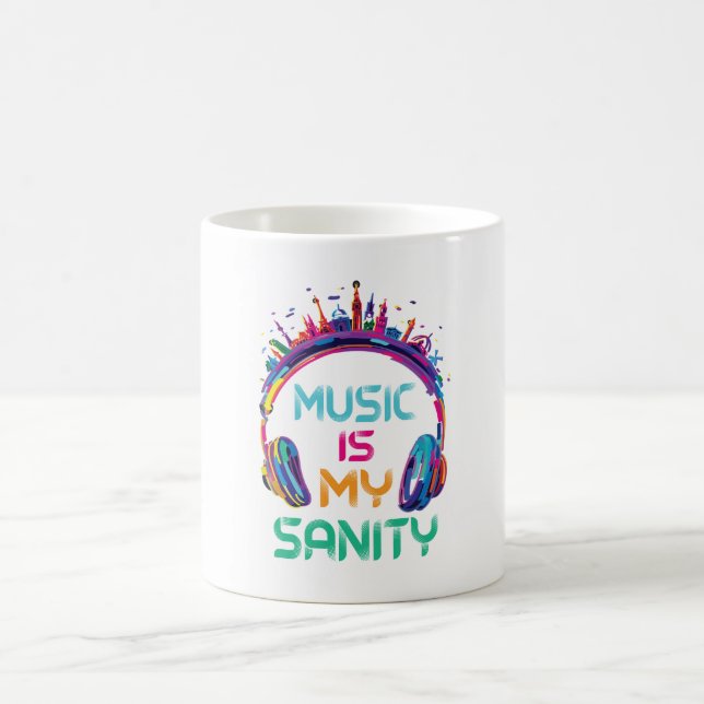 Caneca de Café Música É Minha Sanidade (Centro)