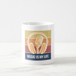 Caneca De Café Música é minha vida
