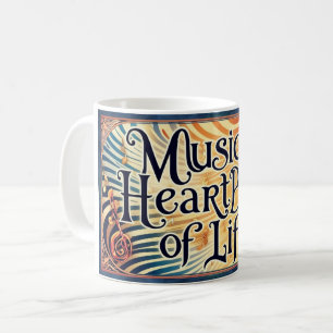 Caneca De Café Música É O Pulso Da Vida