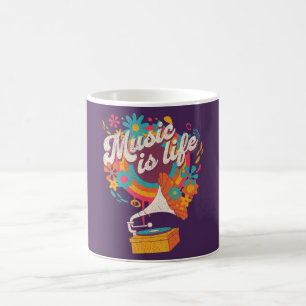 Caneca De Café Música é vida