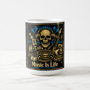 Caneca De Café Música É Vida – Filosofia de Vida Sonora