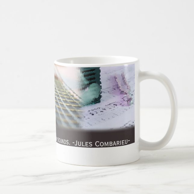 Caneca De Café Música está pensando com som Guitar (Direita)