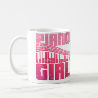 Caneca De Café Música Feminina Pianista Mulheres Meninas Crianças