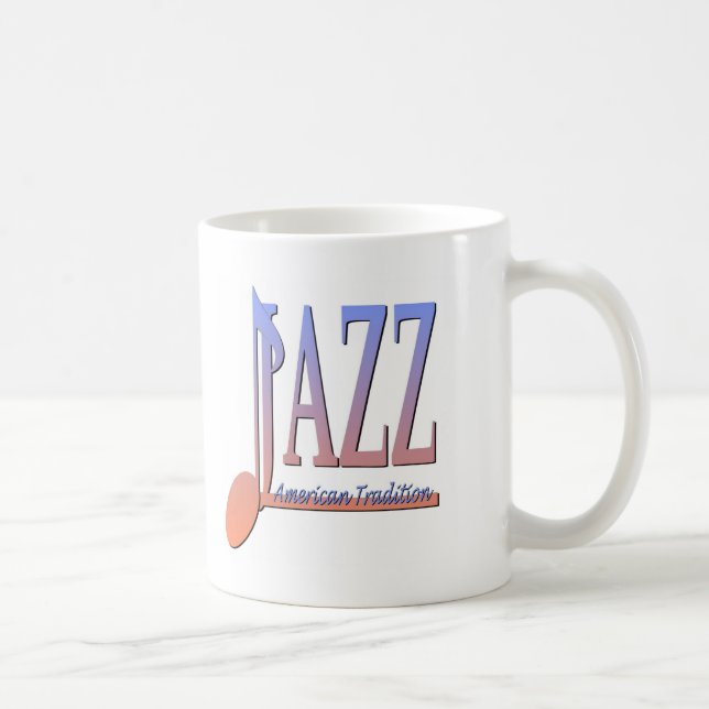 Caneca De Café Música jazz americana (Direita)