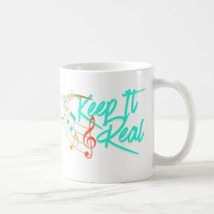 Caneca De Café Música - Mantenha-se Real