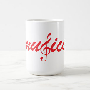 Caneca De Café Musica Mug