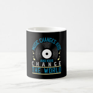 Caneca De Café Música - Música E Crianças Mudam O Mundo