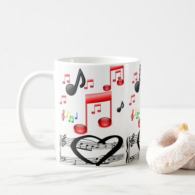 Caneca De Café música rock (Com Donut)