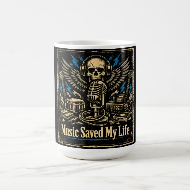 Caneca De Café Música Salvou Minha Vida – Música de Poder Emocion (Centro)