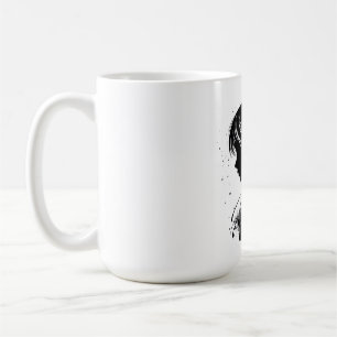 Caneca De Café Música Sonho Silhuetada