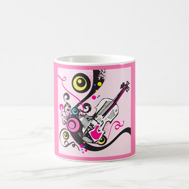 Caneca De Café Música Violina (Criador carregado)