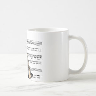 Caneca De Café Musical 12 B da trombeta