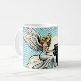 Caneca De Café Musical Angel at the piano