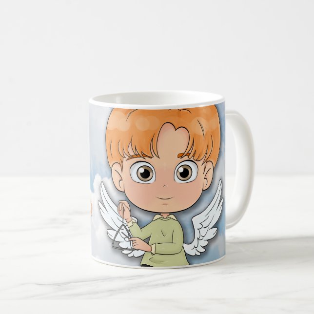 Caneca De Café Musical Angel Comic  (Frente Esquerda)