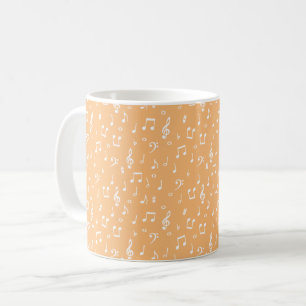Caneca De Café Musical branco