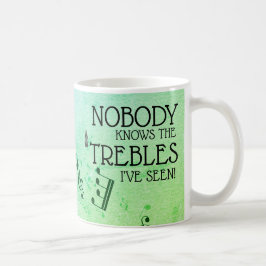 Caneca De Café Musical Guitar Funny Treble Piada Personalizada Co