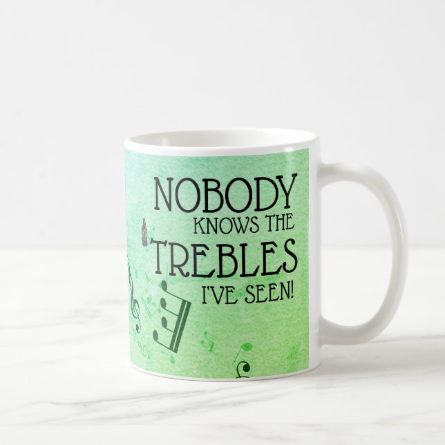 Caneca De Café Musical Guitar Funny Treble Piada Personalizada Co (Direita)