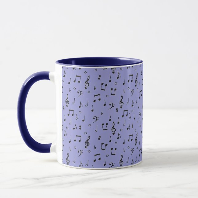 Caneca de Café Musical Preta (Esquerda)
