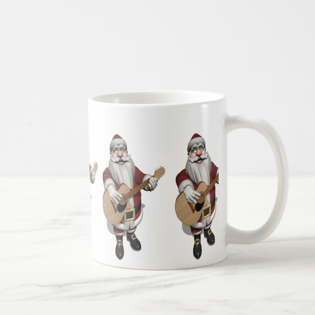 Caneca De Café Musical Santa Claus Tocando Canções De Natal (Direita)