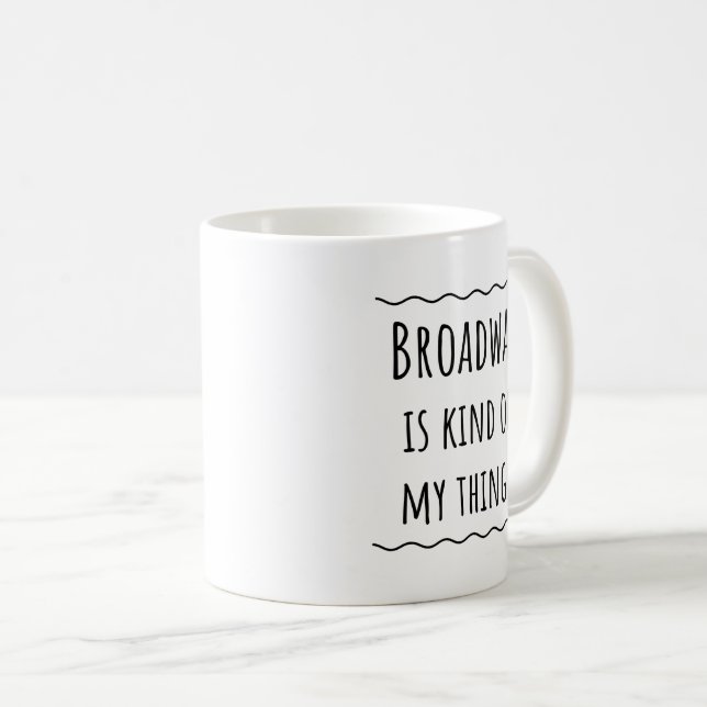 Caneca De Café Musical Theater Broadway Gift Idea Mug (Frente Esquerda)