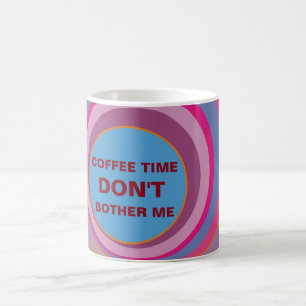 Caneca De Café Músicas giratórias bonito personalizadas círculos