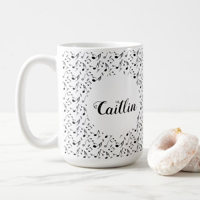 Caneca De Café Músico Cantor Name Mugs (Com Donut)