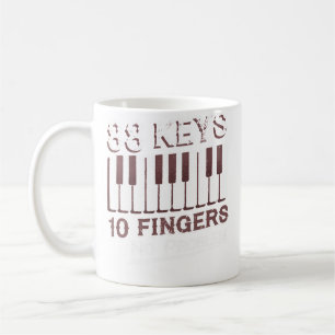 Caneca De Café Músico Divertido Pianista Presentes para Amantes d