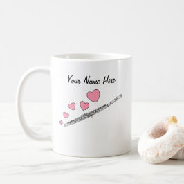 Caneca De Café Músico Flutista Flute Custom Wedding Mug