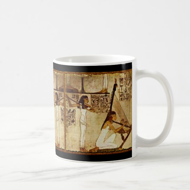 Caneca De Café Músicos de Akhnaton Egiptian Mug (Direita)