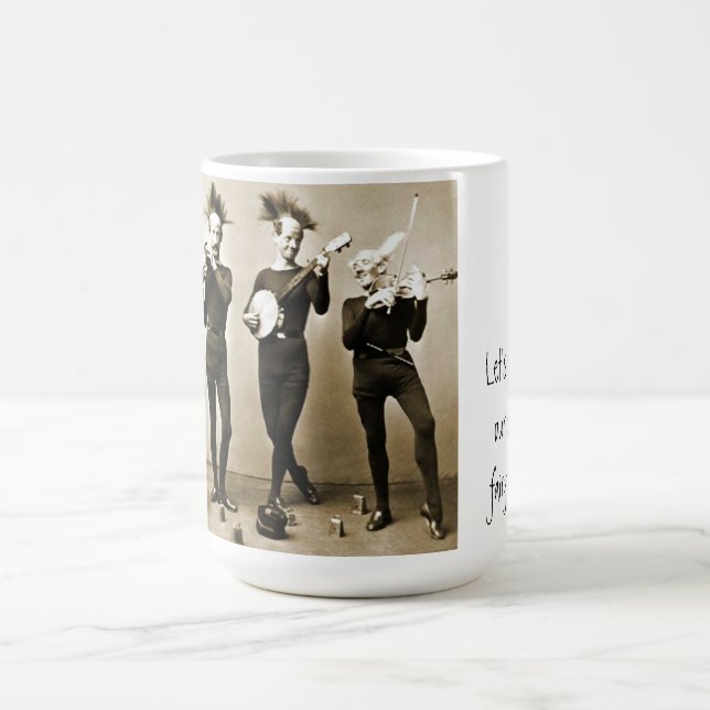 Caneca De Café Músicos malucos, Mug Personalizado (Centro)