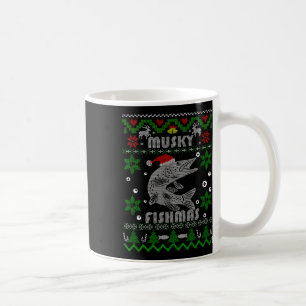 Caneca De Café Muskie Angler Fishmas Musky Fisheries Oferece Pres