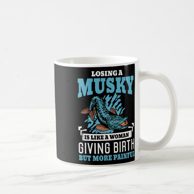 Caneca De Café Muskie Fisheries Mukellunge Musky (Direita)