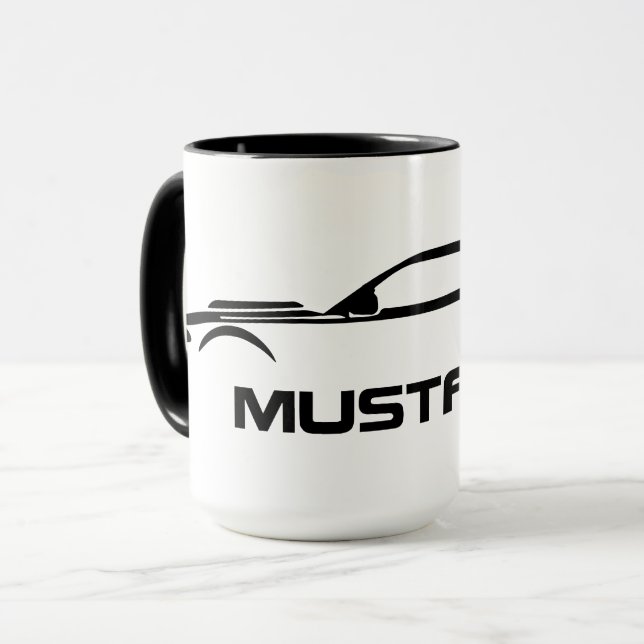 Caneca de Café Mustang (Frente Esquerda)