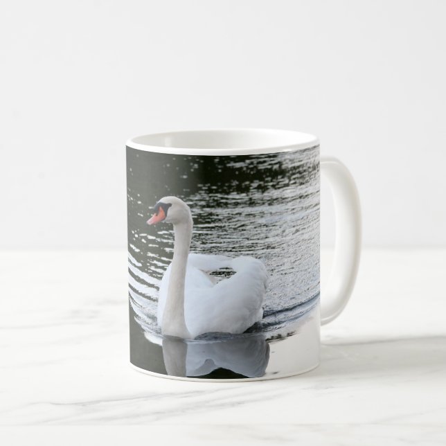 Caneca De Café Mute Swan (Frente Esquerda)