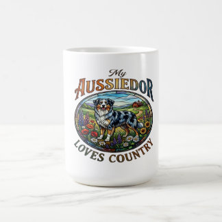 Caneca De Café My Aussiedor Loves Country Coffee Mug