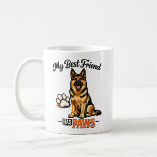 Caneca De Café My Best Friend Has Paws Dog Lover Mug