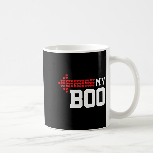 Caneca De Café My Boo &amp; My Bae Valentines Day Cute Couple Mat (Direita)