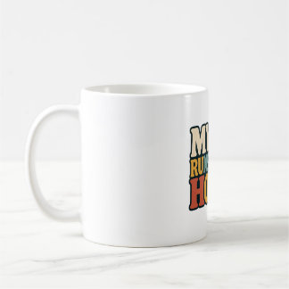 Caneca De Café My Cat Runs This House Funny Cat Lover Pet Design