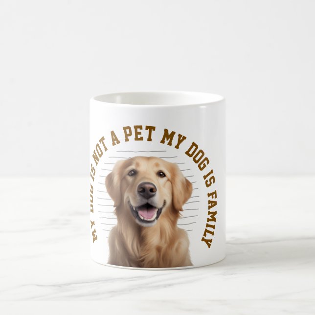 Caneca De Café My Dog Is Family Funny Dog Lover Quote (Centro)