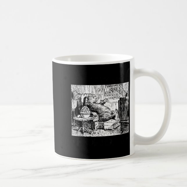Caneca De Café My Favorite Holiday Ground Hog Mens Groundhog Day  (Direita)