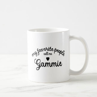 Caneca De Café My Favorite People Call Me Gammie Heart Grandma