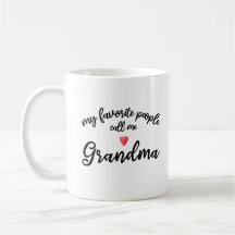 My Favorite People Call Me Grandma Heart Gift