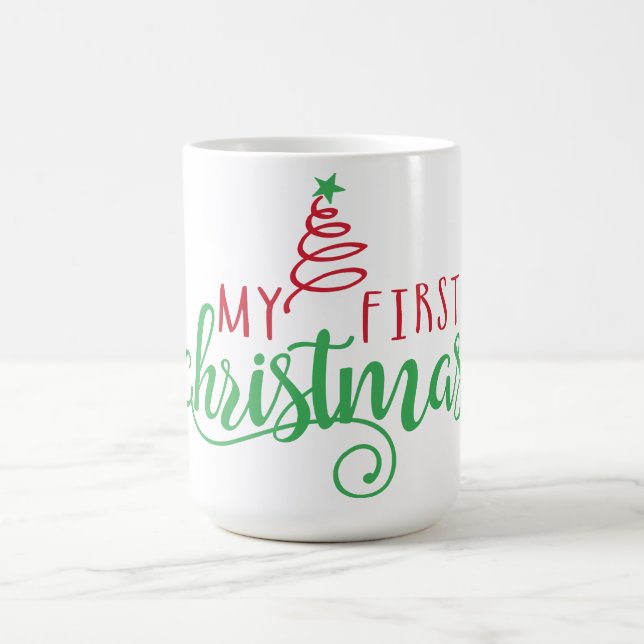 Caneca De Café My First Christmas Mug | Cute Holiday Baby Gift Cu (Centro)