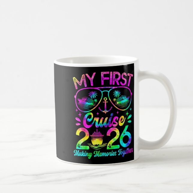 Caneca De Café My First Cruise 2026 Funny First Time Cruise Vacat (Direita)