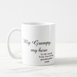 Caneca De Café My Grampy My Hero Grandpa Coffee Mug