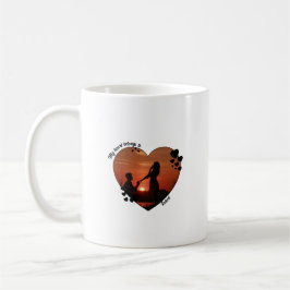Caneca De Café My heart belongs to customized wife anniversary 