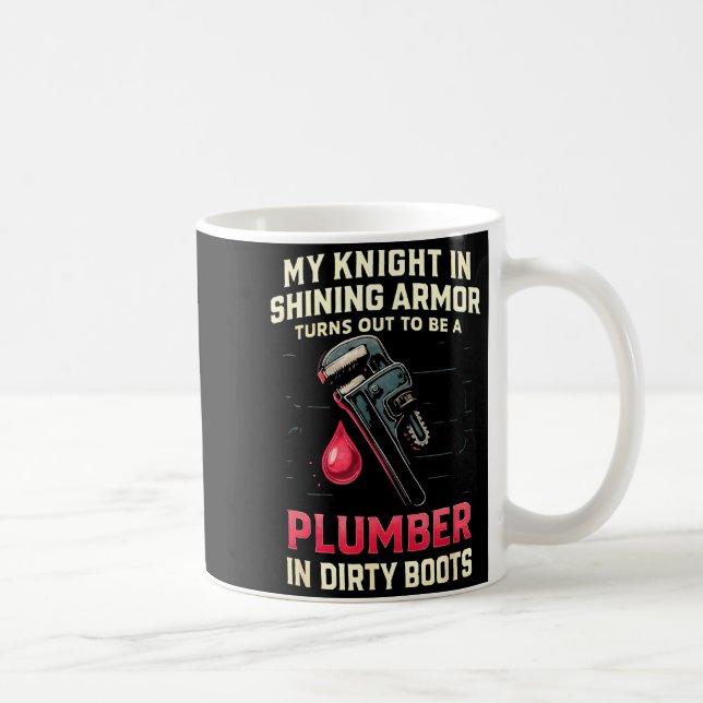 Caneca De Café My Knight In Shining Funny Plumber Wife Women Girl (Direita)