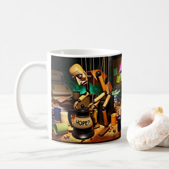 Caneca De Café My Mug Hates Mornings Too (Com Donut)