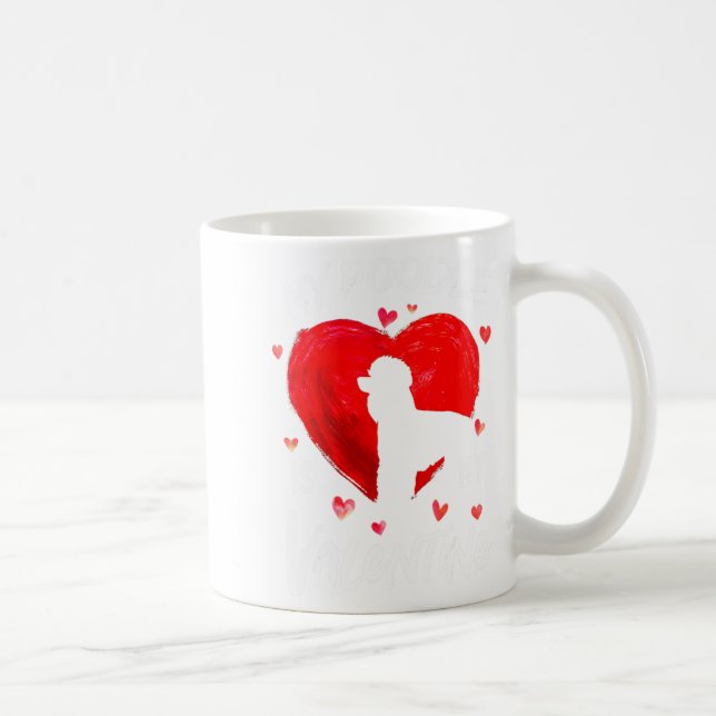 Caneca De Café My Odle Is My Valentine Hearts Odle Dog Valent  (Direita)